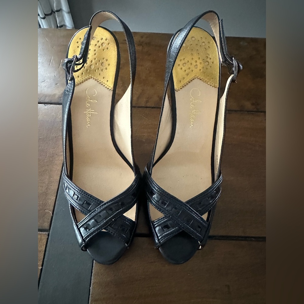 Cole Haan Women's Black Strappy Sandals